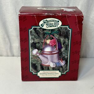 San Francisco Music Box Co Watering Can Sprinkling Cheer Musical ornament Works